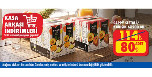 50 TL ve üzeri alışverişte 80.00 TL!