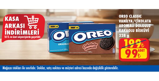 50 TL ve üzeri alışverişte 99.00 TL!