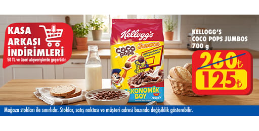 50 TL ve üzeri alışverişte 125.00 TL!