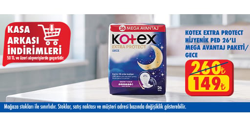 50 TL ve üzeri alışverişte 149.00 TL!