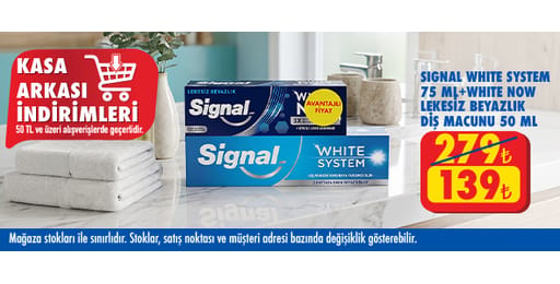 50 TL ve üzeri alışverişte 139.00 TL!