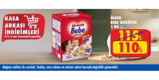 50 TL ve üzeri alışverişte 110.00 TL!