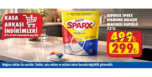 50 TL ve üzeri alışverişte 299.00 TL!