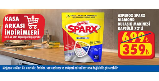 50 TL ve üzeri alışverişte 359.00 TL!