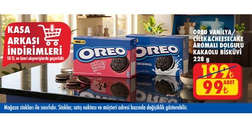 50 TL ve üzeri alışverişte 99.00 TL!