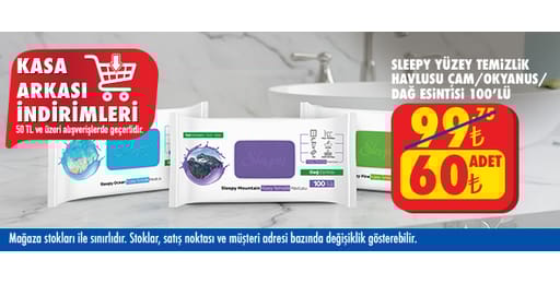 50 TL ve üzeri alışverişte 60.00 TL!