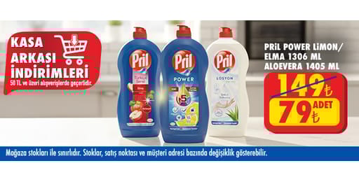 50 TL ve üzeri alışverişte 79.00 TL!