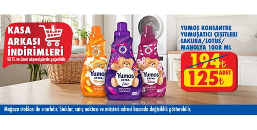 50 TL ve üzeri alışverişte 125.00 TL!
