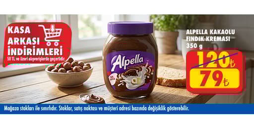 50 TL ve üzeri alışverişte 79.00 TL!