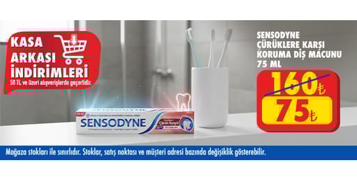 50 TL ve üzeri alışverişte 75.00 TL!
