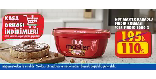 50 TL ve üzeri alışverişte 110.00 TL!