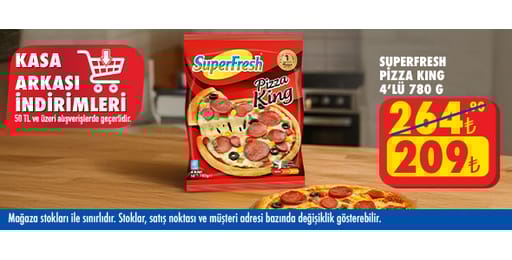50 TL ve üzeri alışverişte 209.00 TL!
