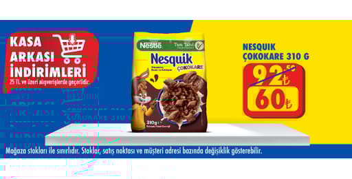 25 TL ve üzeri alışverişte 60.00 TL!