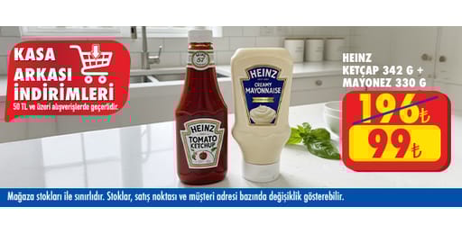 50 TL ve üzeri alışverişte 99.00 TL!