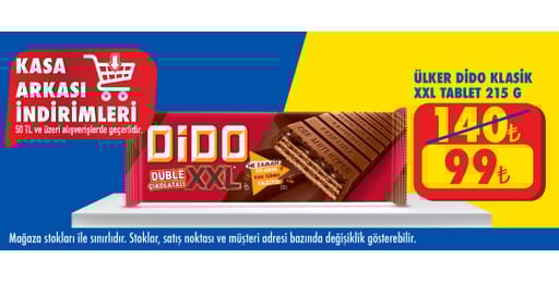 50 TL ve üzeri alışverişte 99.00 TL!
