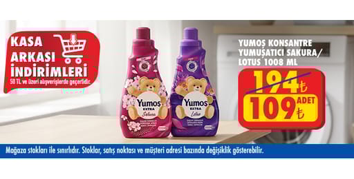 50 TL ve üzeri alışverişte 109.00 TL!