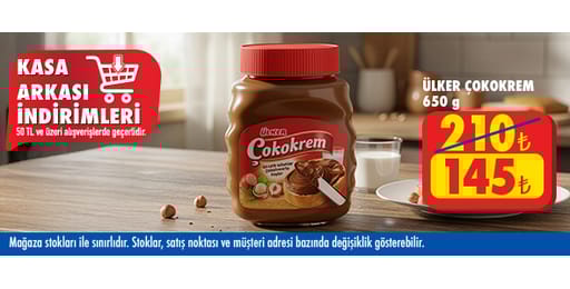 50 TL ve üzeri alışverişte 145.00 TL!