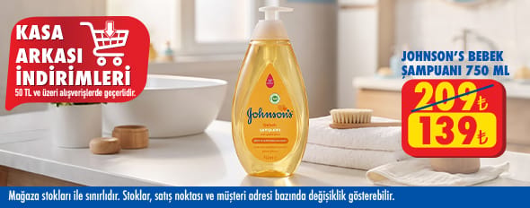 50 TL ve üzeri alışverişte 139.00 TL!