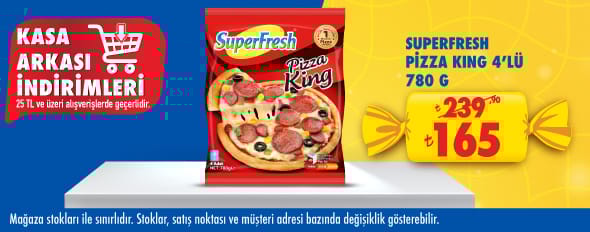 25 TL ve üzeri alışverişte 165.00 TL!