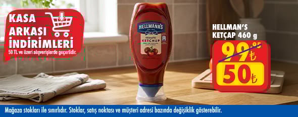 50 TL ve üzeri alışverişte 50.00 TL!