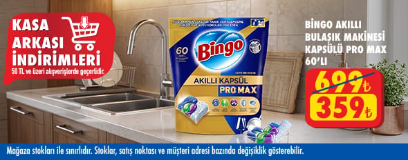 50 TL ve üzeri alışverişte 359.00 TL!