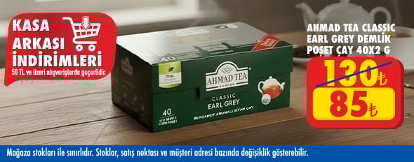 50 TL ve üzeri alışverişte 85.00 TL!