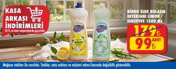 50 TL ve üzeri alışverişte 99.00 TL!