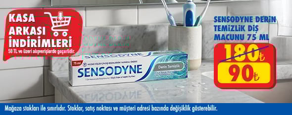 50 TL ve üzeri alışverişte 90.00 TL!