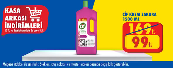50 TL ve üzeri alışverişte 99.00 TL!