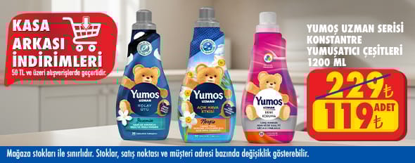 50 TL ve üzeri alışverişte 119.00 TL!