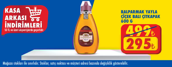 50 TL ve üzeri alışverişte 295.00 TL!