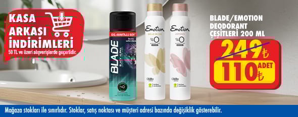 50 TL ve üzeri alışverişte 110.00 TL!