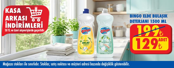 50 TL ve üzeri alışverişte 129.00 TL!