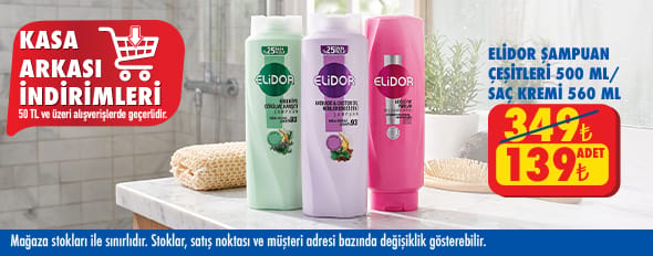 50 TL ve üzeri alışverişte 139.00 TL!