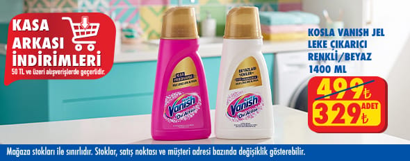 50 TL ve üzeri alışverişte 329.00 TL!