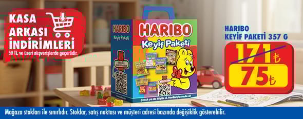 50 TL ve üzeri alışverişte 75.00 TL!
