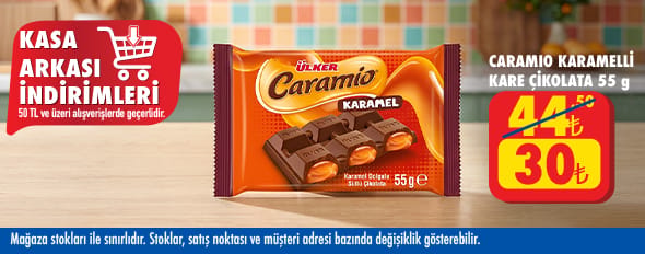 50 TL ve üzeri alışverişte 30.00 TL!