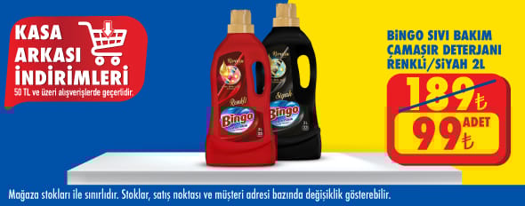 50 TL ve üzeri alışverişte 99.00 TL!