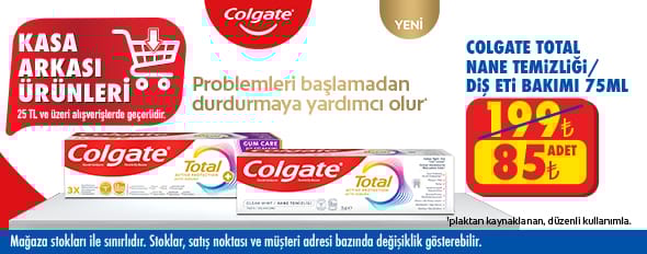 25 TL ve üzeri alışverişte 85.00 TL!