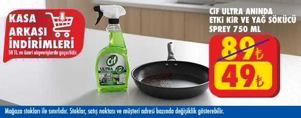 50 TL ve üzeri alışverişte 49.00 TL!
