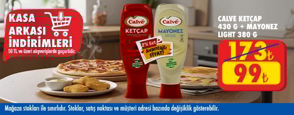 50 TL ve üzeri alışverişte 99.00 TL!
