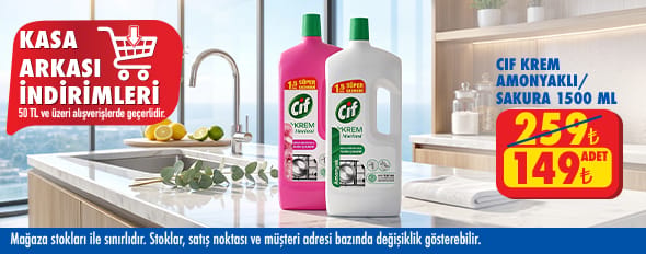 50 TL ve üzeri alışverişte 149.00 TL!
