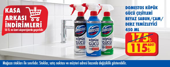 50 TL ve üzeri alışverişte 115.00 TL!