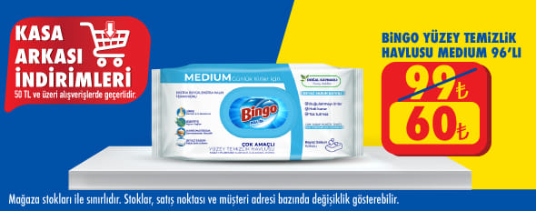 50 TL ve üzeri alışverişte 60.00 TL!