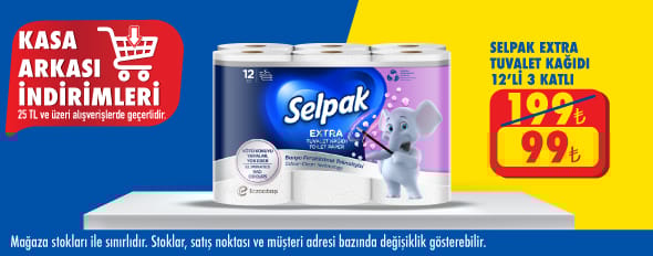 25 TL ve üzeri alışverişte 99.00 TL!