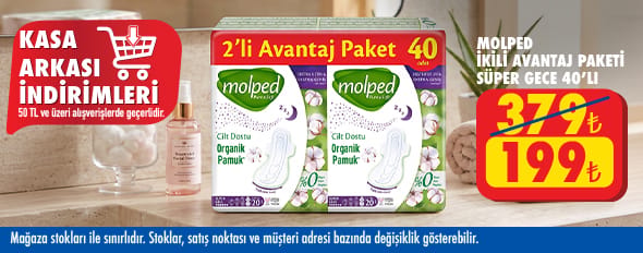50 TL ve üzeri alışverişte 199.00 TL!