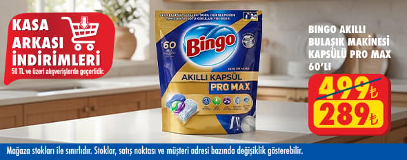 50 TL ve üzeri alışverişte 289.00 TL!