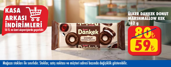 50 TL ve üzeri alışverişte 59.00 TL!