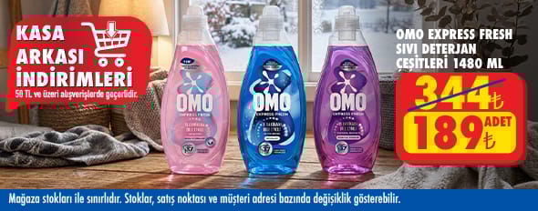 50 TL ve üzeri alışverişte 189.00 TL!