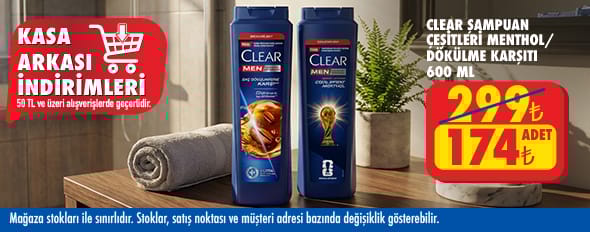 50 TL ve üzeri alışverişte 174.00 TL!